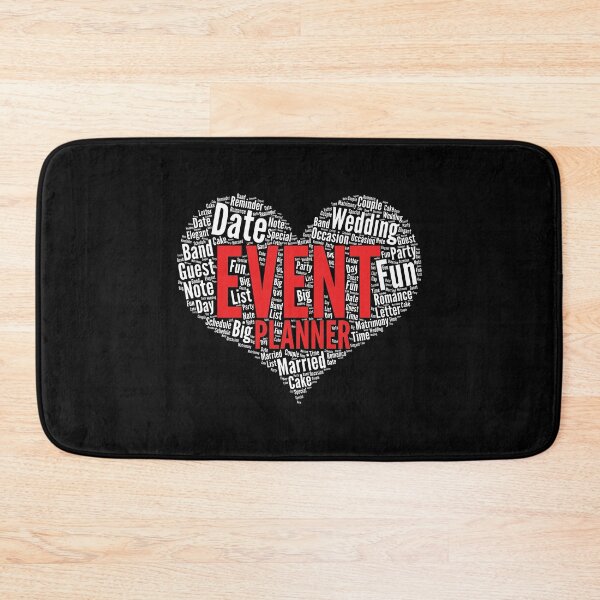 Item preview, Event planner Heart Shape Word Cloud Planning Party design designed and sold by theodoros20.