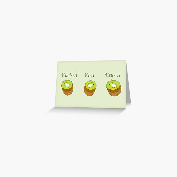 Kiwi Trio Greeting Card
