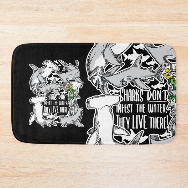 Item preview, Sharks don't infest the water! (v1) designed and sold by Sharks4Kids.
