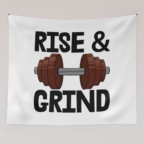 Item preview, Rise & Grind Dumbbell designed and sold by Bendthetrend.