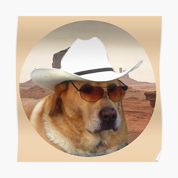 Doggo Stickers: Cowboy Poster