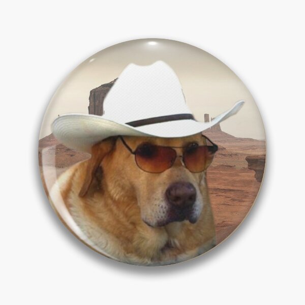 Doggo Stickers: Cowboy Pin