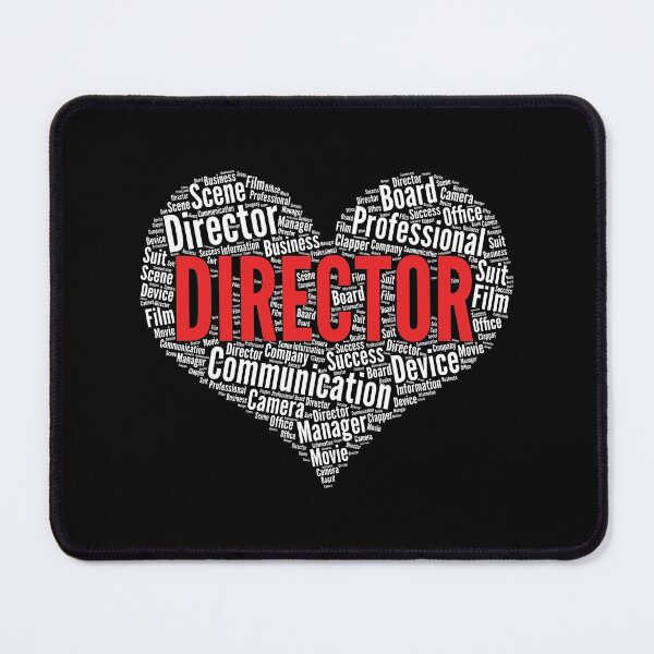 Item preview, Director Heart Shape Word Cloud Design Film Maker print designed and sold by theodoros20.
