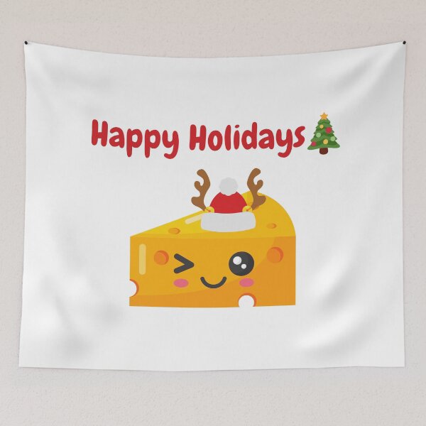 Item preview, Happy Holidays With Cheese designed and sold by AnnaAndVibes.