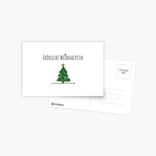 Fröhliche Weihnachten Postkarte