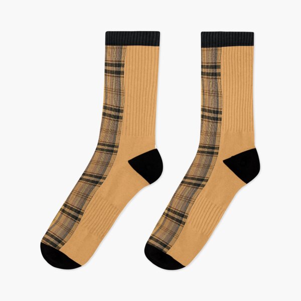 Item preview, Triumph TR7 Tan Tartan Socks designed and sold by CellularSong.