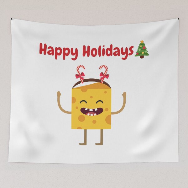 Item preview, Happy Holidays With Cheese designed and sold by AnnaAndVibes.