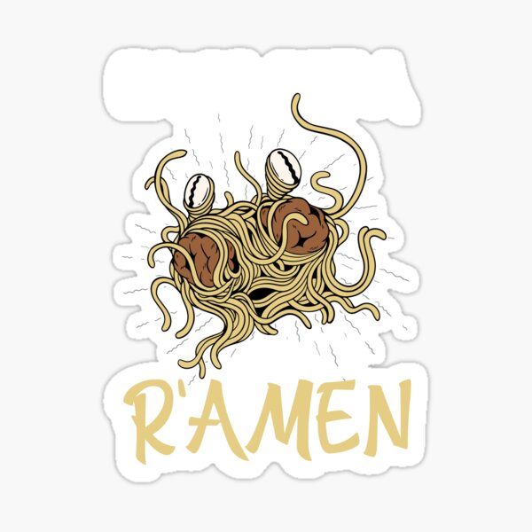 Artikel-Vorschau von Kann ich eine Ramen fliegende Spaghettimonster Pastafari bekommen?, designt und verkauft von Arneeeeee.
