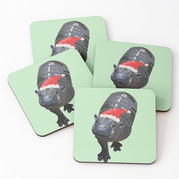 Item preview, The Best Pygmy Hippo Holiday Edition designed and sold by BogsuckerDesign.