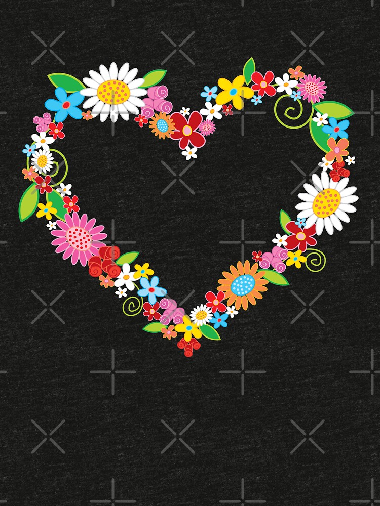 Vintage T-Shirt for Sale mit &amp;quot;Wunderlicher Frühlings-Flower-Power ...