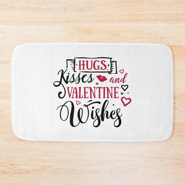 Item preview, Hugs kisses and valentine wishes-valentines day 2022 designed and sold by Hartics.