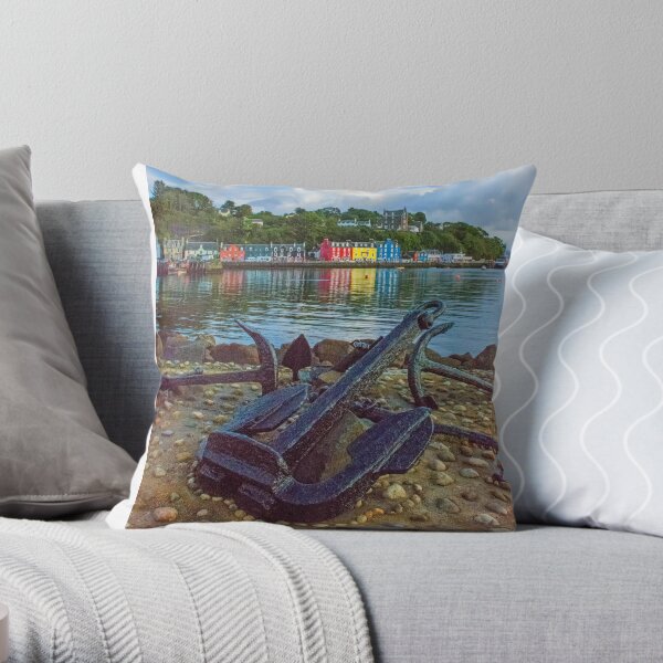 Tobermory 2 Isle of Mull Throw Pillow