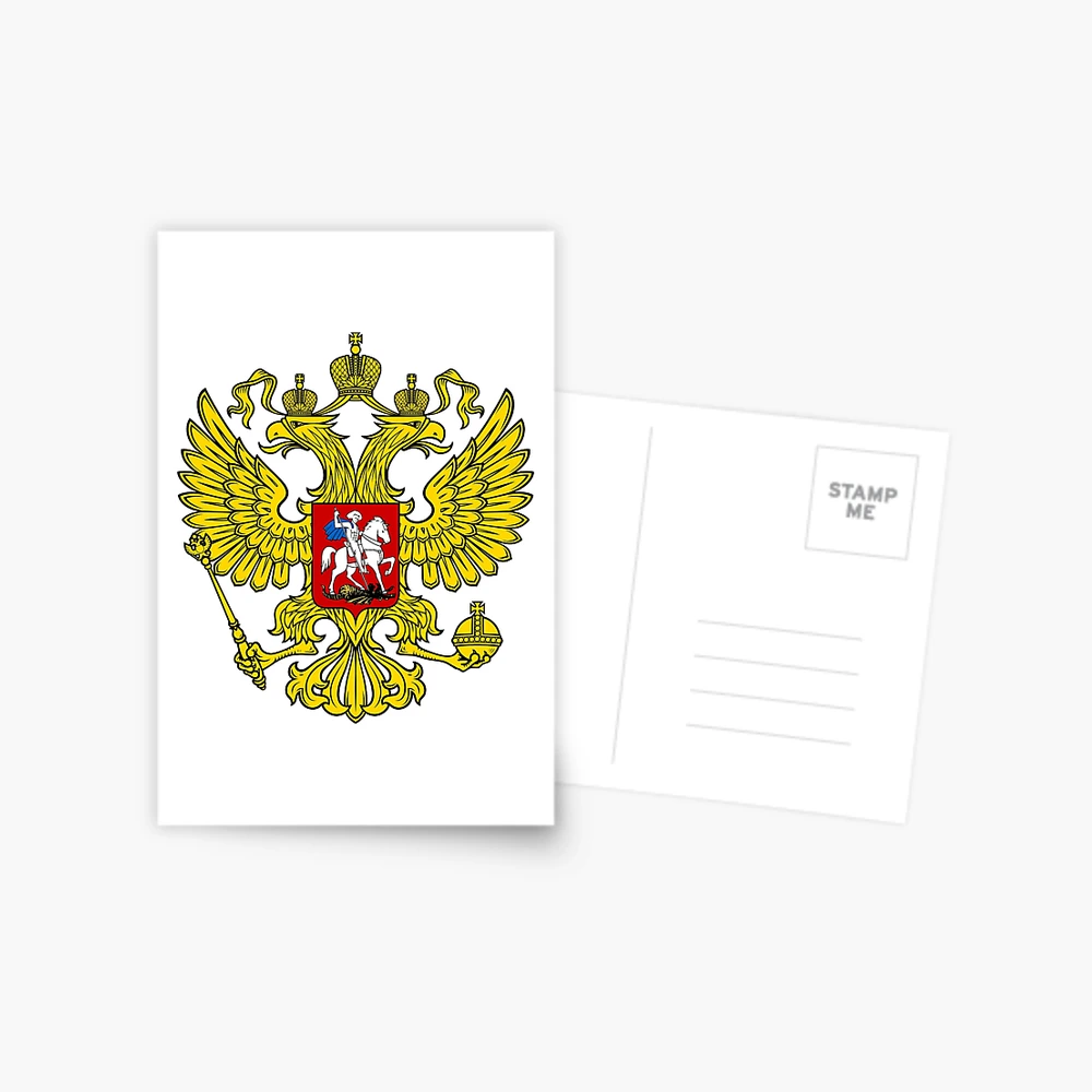 Russia flag ensign coat of arms with eagle Tapestry by Mapeti