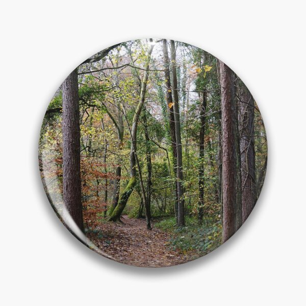 Item preview, Autumn Woodland Path - Leaves Fallen From Trees designed and sold by Harmony Of The Mind.