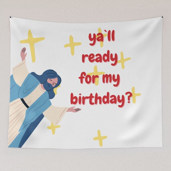 Item preview, Happy Birthday Jesus designed and sold by AnnaAndVibes.