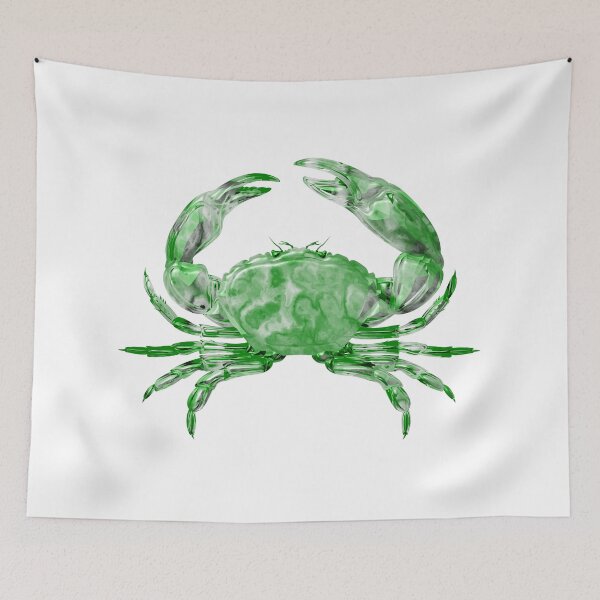 Item preview, Green sea crab digital drawing. designed and sold by Elonium.