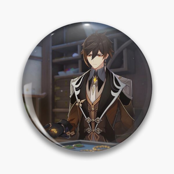 Zhongli Genshin Impact Button