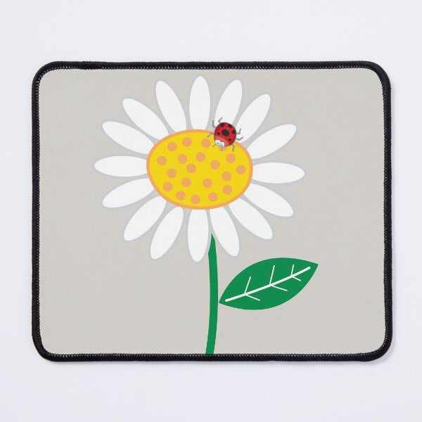 Item preview, Whimsical Summer White Daisy and Red Ladybug © fatfatin designed and sold by fatfatin.