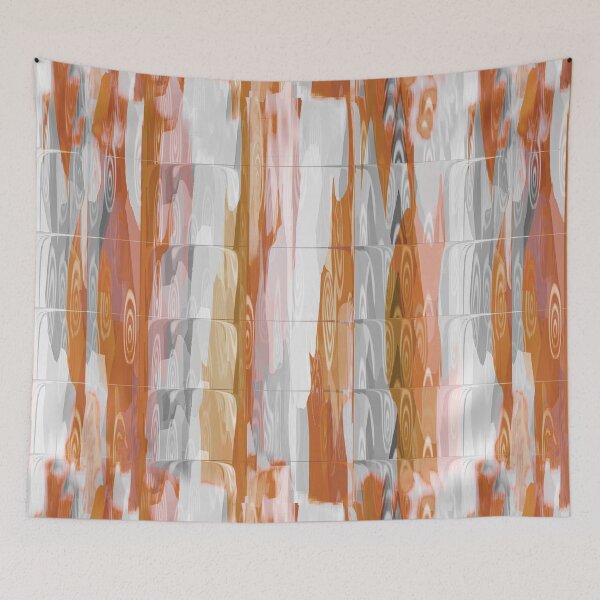 Item preview, Colorful Brush Texture Abstract Stripes  designed and sold by hutofdesigns.