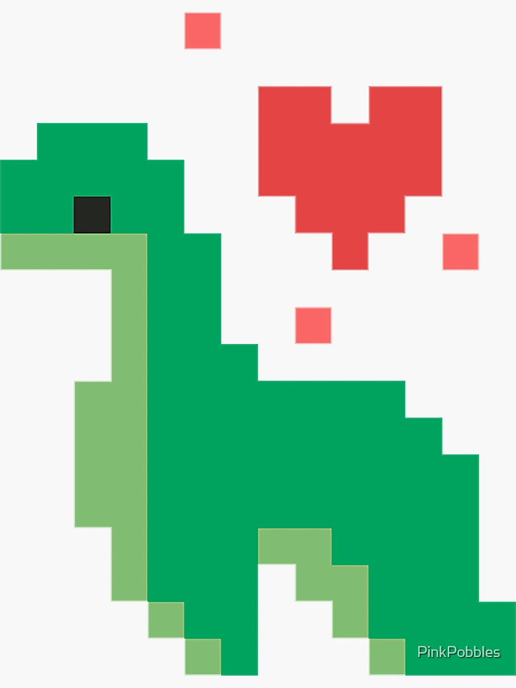 Minecraft Pixel Art] Google Chrome's Dino by nikkheeeeey on DeviantArt