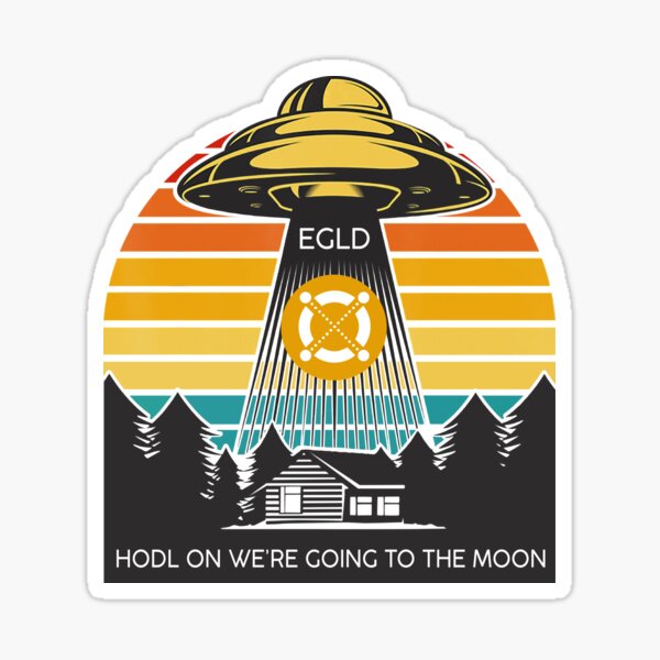 Elrond à la lune - Elrond EGLD hodl Sticker