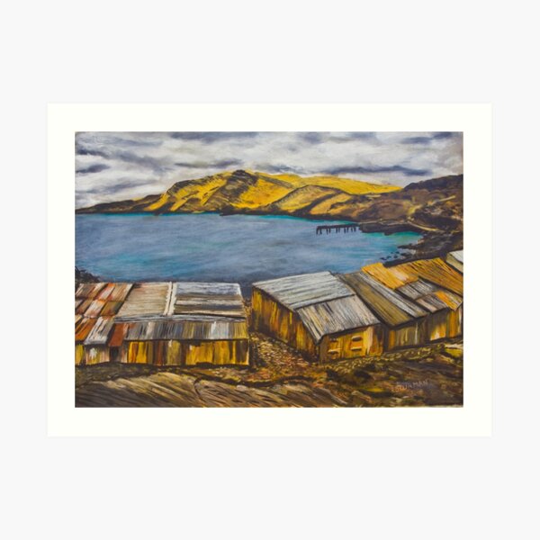 Second Valley Boat Sheds Art Print