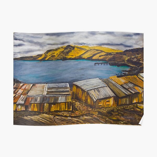 Second Valley Boat Sheds Poster