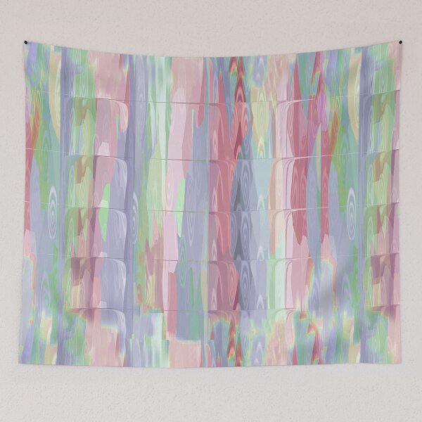 Item preview, Colorful Brush Texture Abstract Stripes  designed and sold by hutofdesigns.