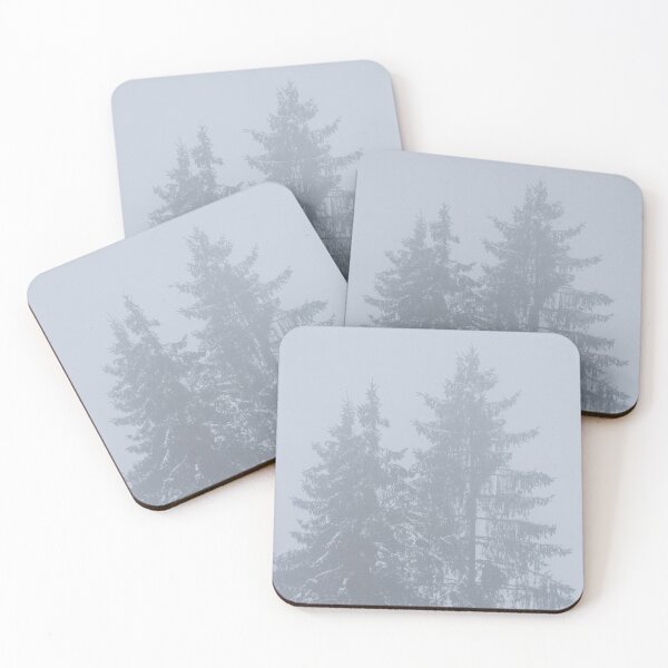 Item preview, Trees with snow in the fog designed and sold by Lexpixelart.