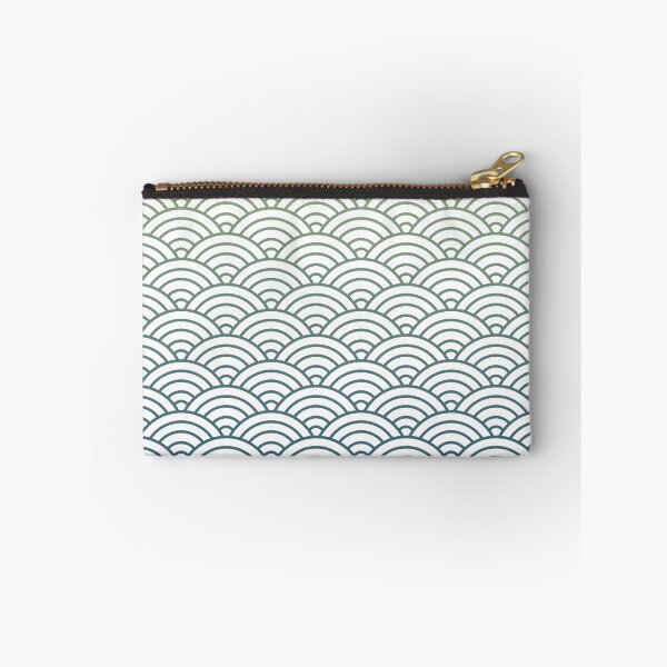 Item preview, Japanese wave pattern with gradient designed and sold by naligmaDesign.