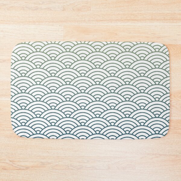 Item preview, Japanese wave pattern with gradient designed and sold by naligmaDesign.