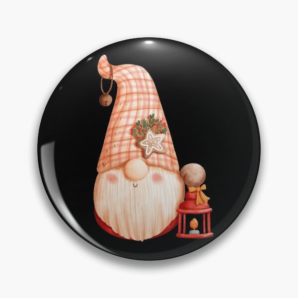 Item preview, Cute Funny Christmas Gnome With Lantern Artwork designed and sold by BuddyBoots.