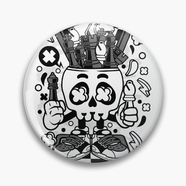 Item preview, Chess Skull Head  designed and sold by BeeMeCreative.