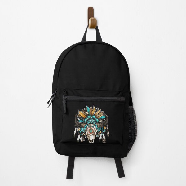 Item preview, Western Boho Sunflowers Turquoise Cow Bull Skull designed and sold by Dressed For  Duty.