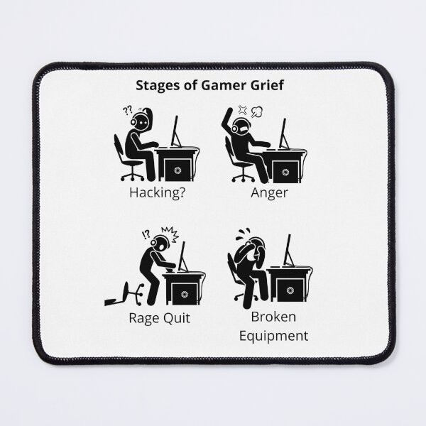Item preview, Stages of Gamer Grief designed and sold by McCutcheonMerch.