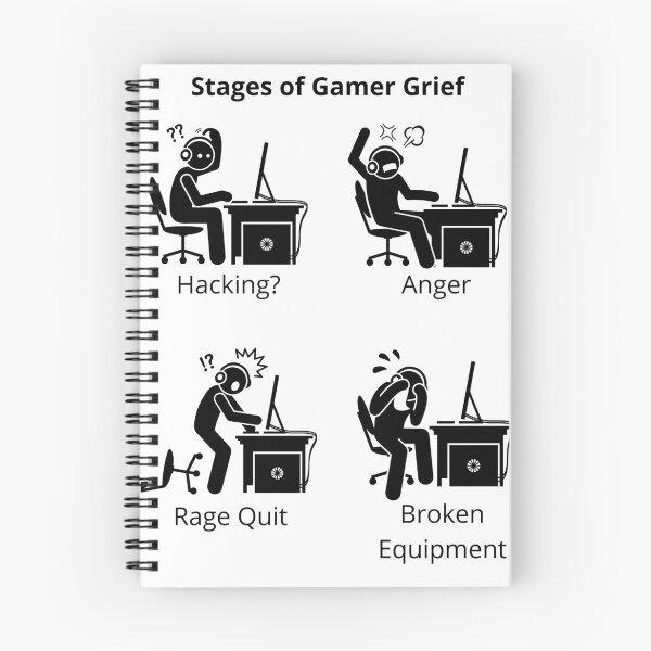 Item preview, Stages of Gamer Grief designed and sold by McCutcheonMerch.