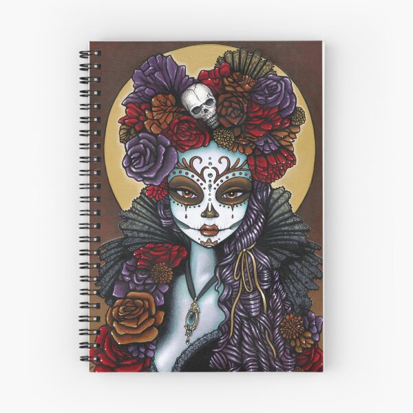 Item preview, Dalia Dia De Muertos Sugar Skull Calaca designed and sold by Myka Jelina.