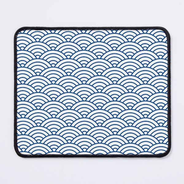 Item preview, Japanese wave pattern in blue designed and sold by naligmaDesign.