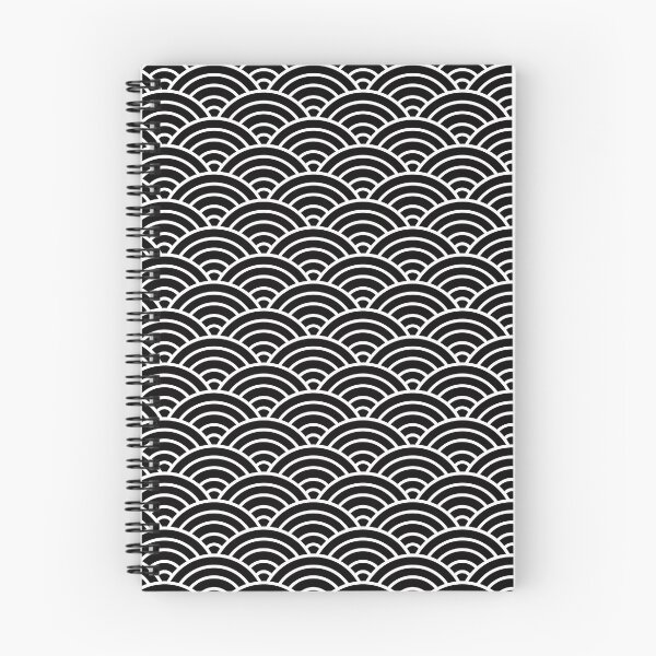 Item preview, Japanese wave pattern in white designed and sold by naligmaDesign.