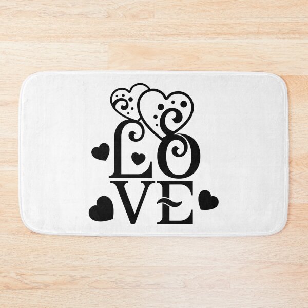 Item preview, love text hearts black-valentines day 2022 designed and sold by Hartics.
