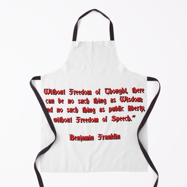 Item preview, Benjamin Franklin quote about freedom of speech and freedom in general designed and sold by Zanimations.
