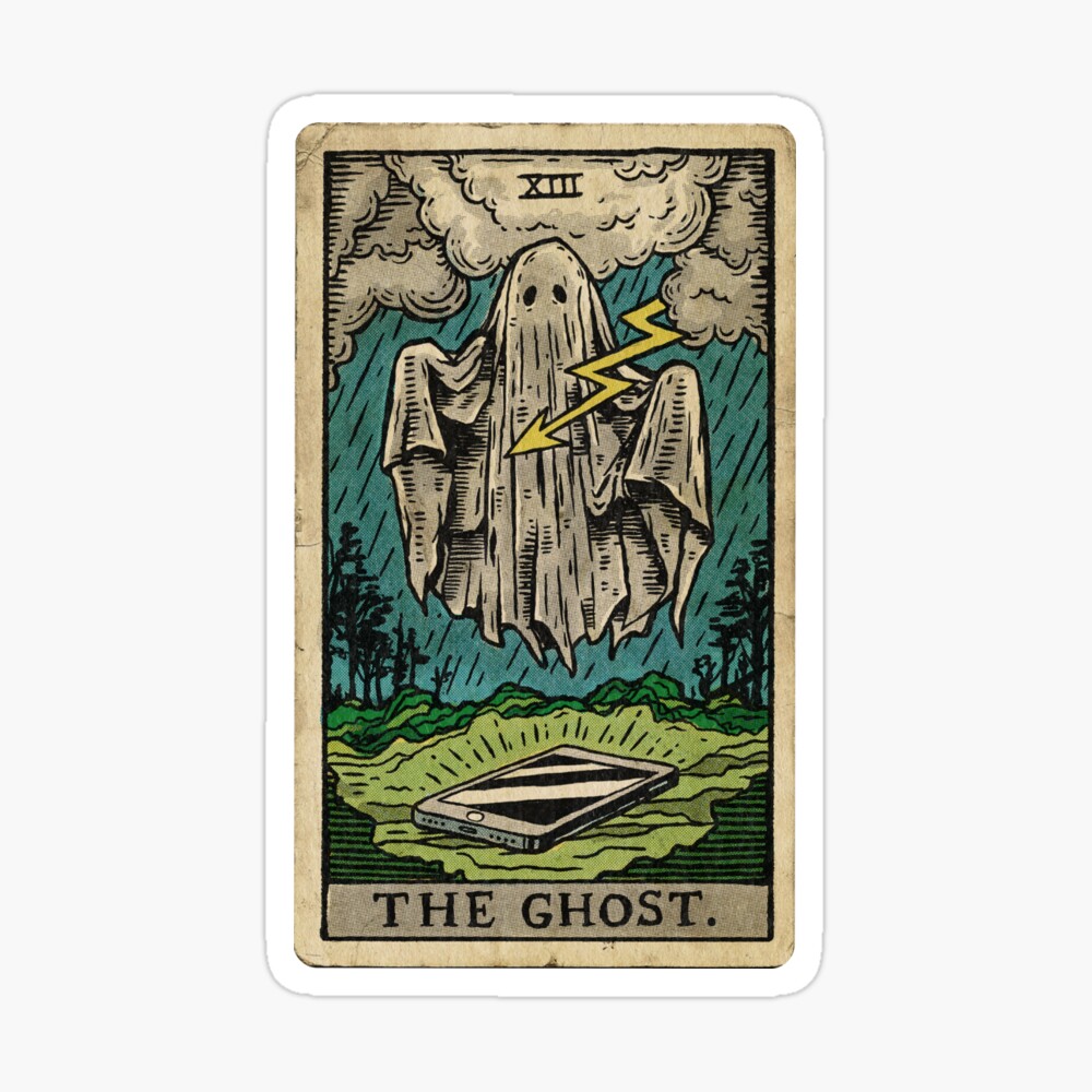 The Ghost Tarot Card" Greeting Card for Sale by | Redbubble
