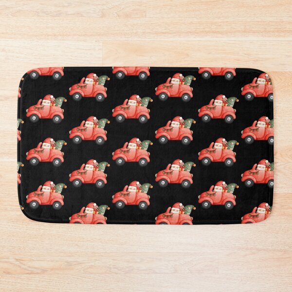 Item preview, Super Cute Santa In A Red Car Christmas Artwork designed and sold by BuddyBoots.