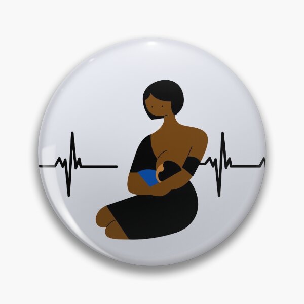 Item preview, Heartbeat Pulse Line Mommy Breast Feeding Baby designed and sold by Darlene Douglas-Jackson.