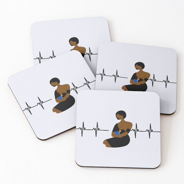 Item preview, Heartbeat Pulse Line Mommy Breast Feeding Baby designed and sold by Darlene Douglas-Jackson.