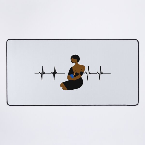 Item preview, Heartbeat Pulse Line Mommy Breast Feeding Baby designed and sold by Darlene Douglas-Jackson.
