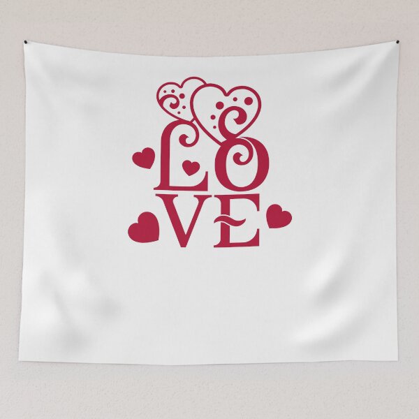 Item preview, love text hearts red-valentines day 2022 designed and sold by Hartics.