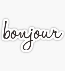 bonjour Sticker