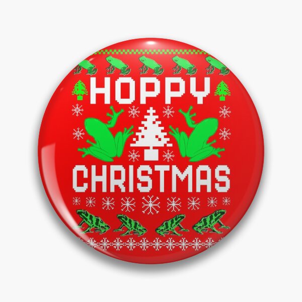 Item preview, Hoppy Christmas, Christmas Frog Pattern designed and sold by ACC .