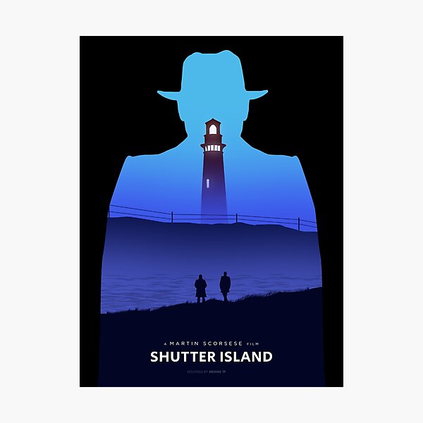Shutter Island minimalist poster (no background) Photographic Print
